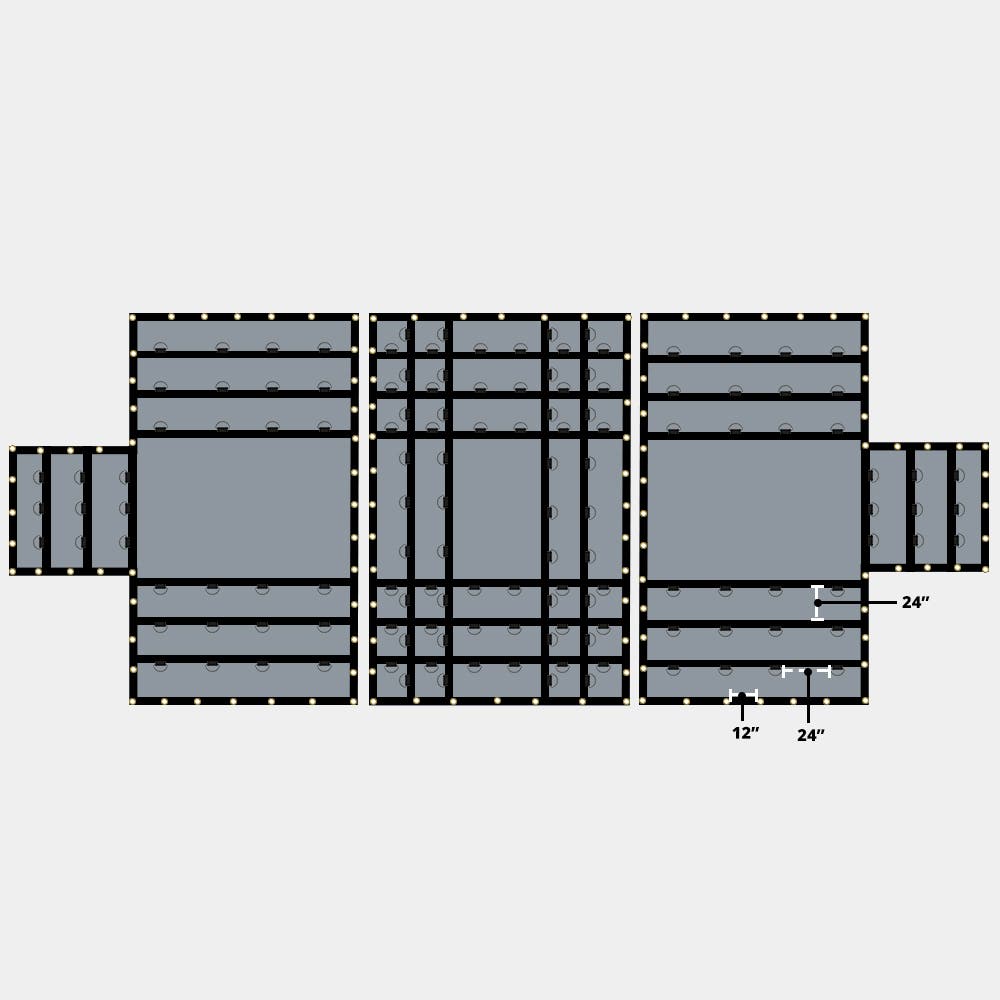 3 pc Lumber Tarp