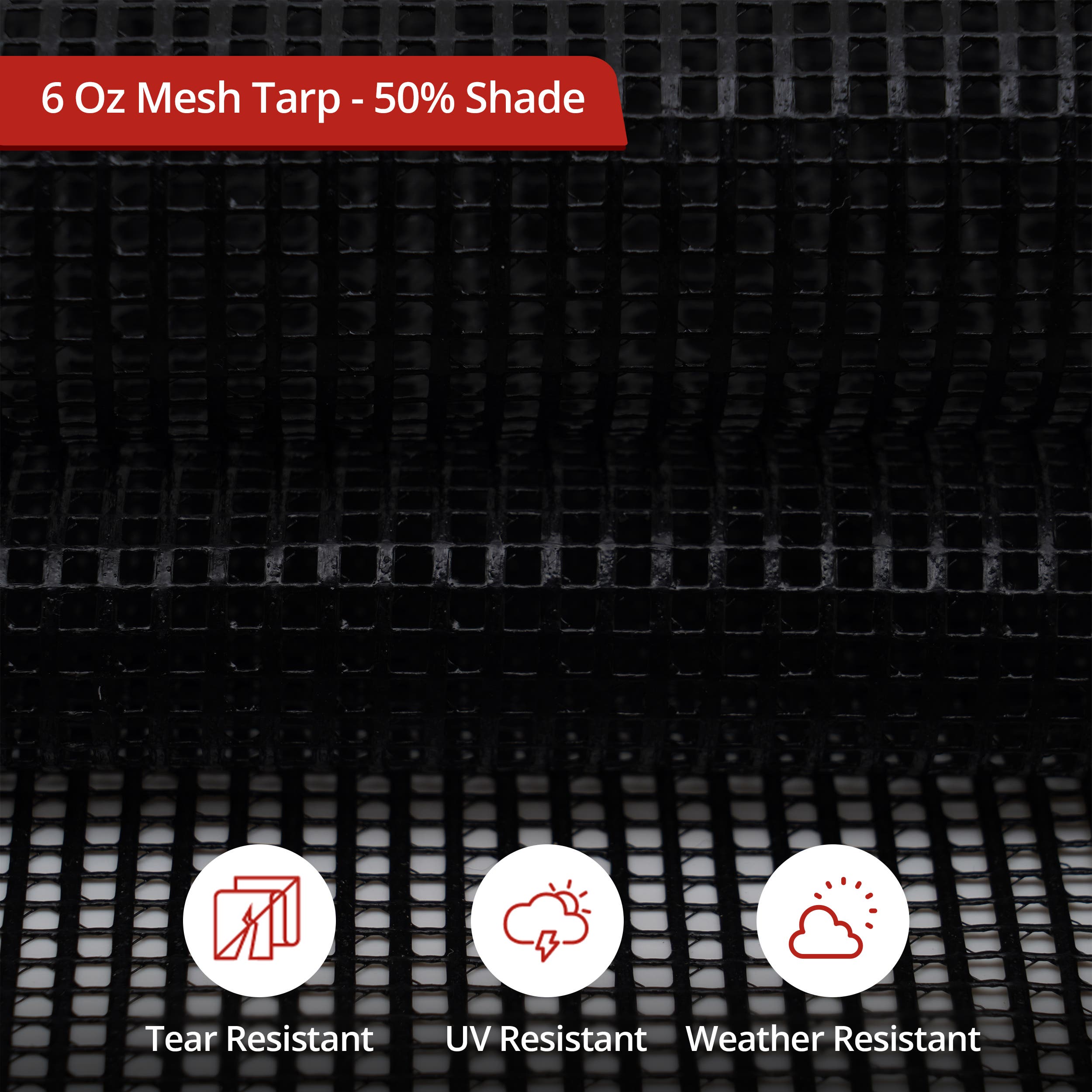 Black Mesh Tarp