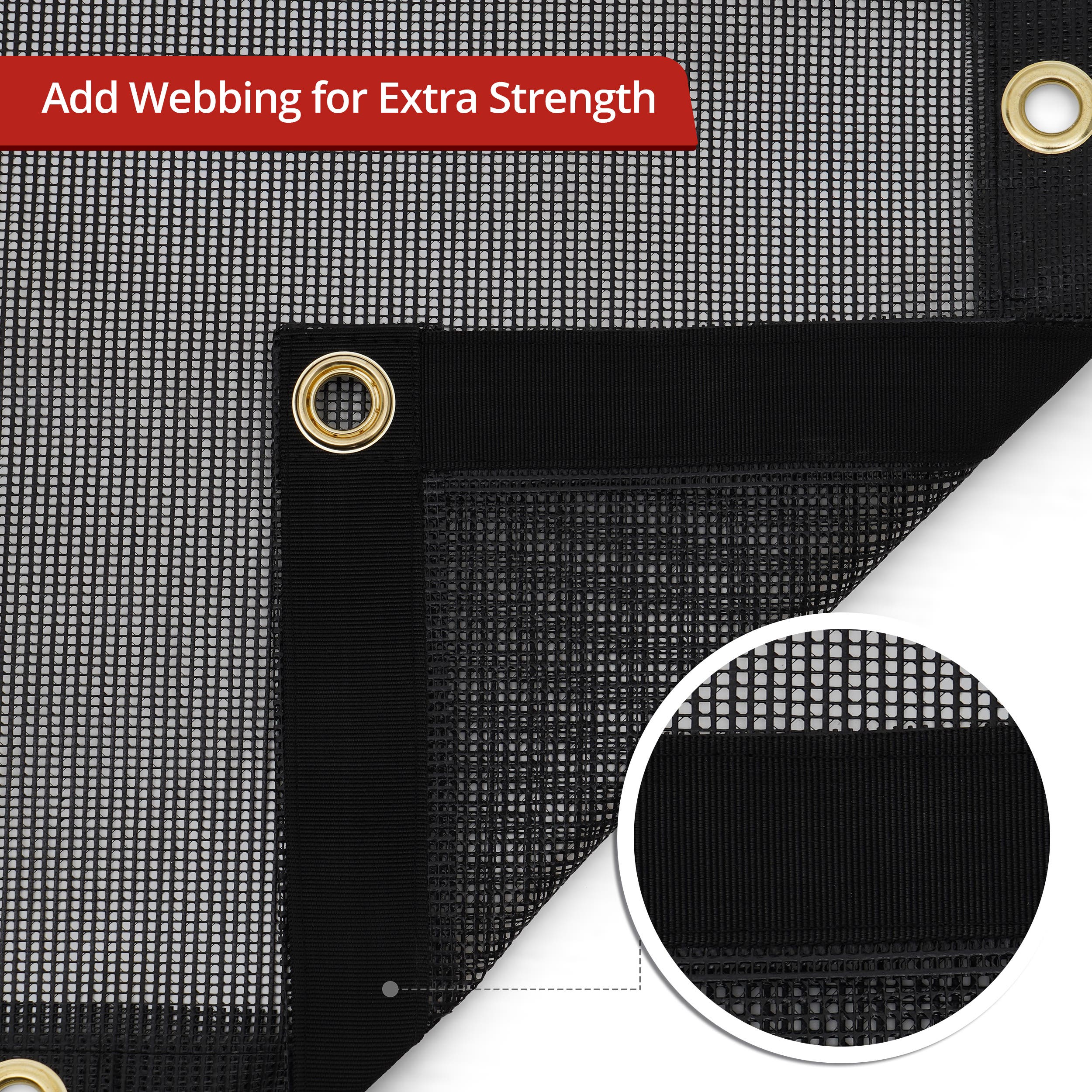 Black Mesh Tarp