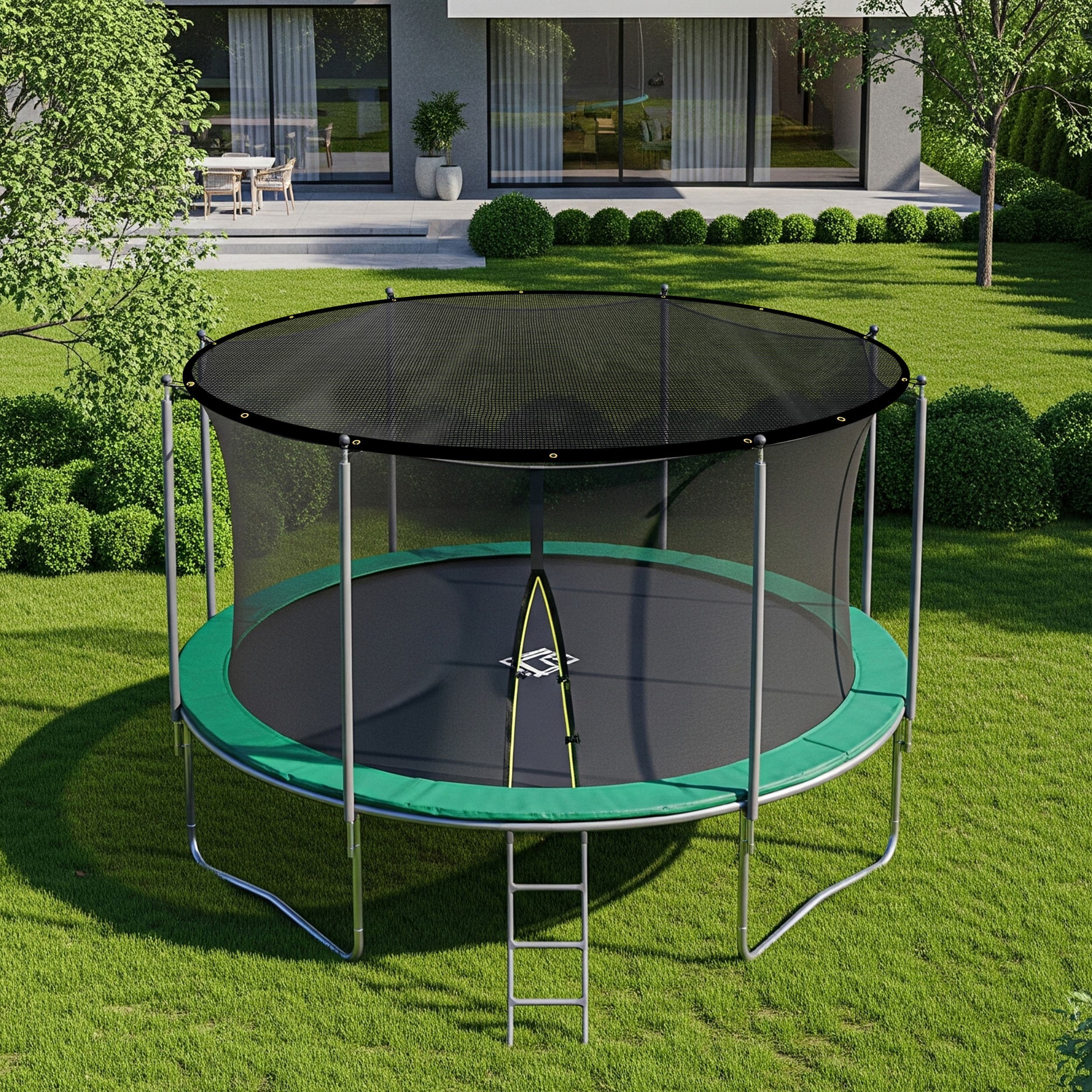 Custom Heavy Duty Round Mesh Tarp - 60% Shade