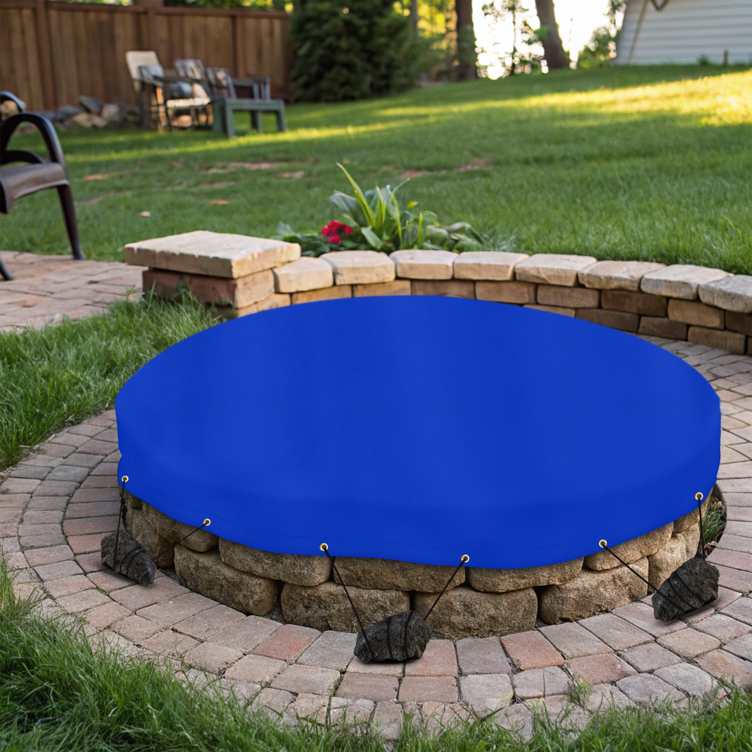 Custom Heavy Duty Vinyl Tarp -Round