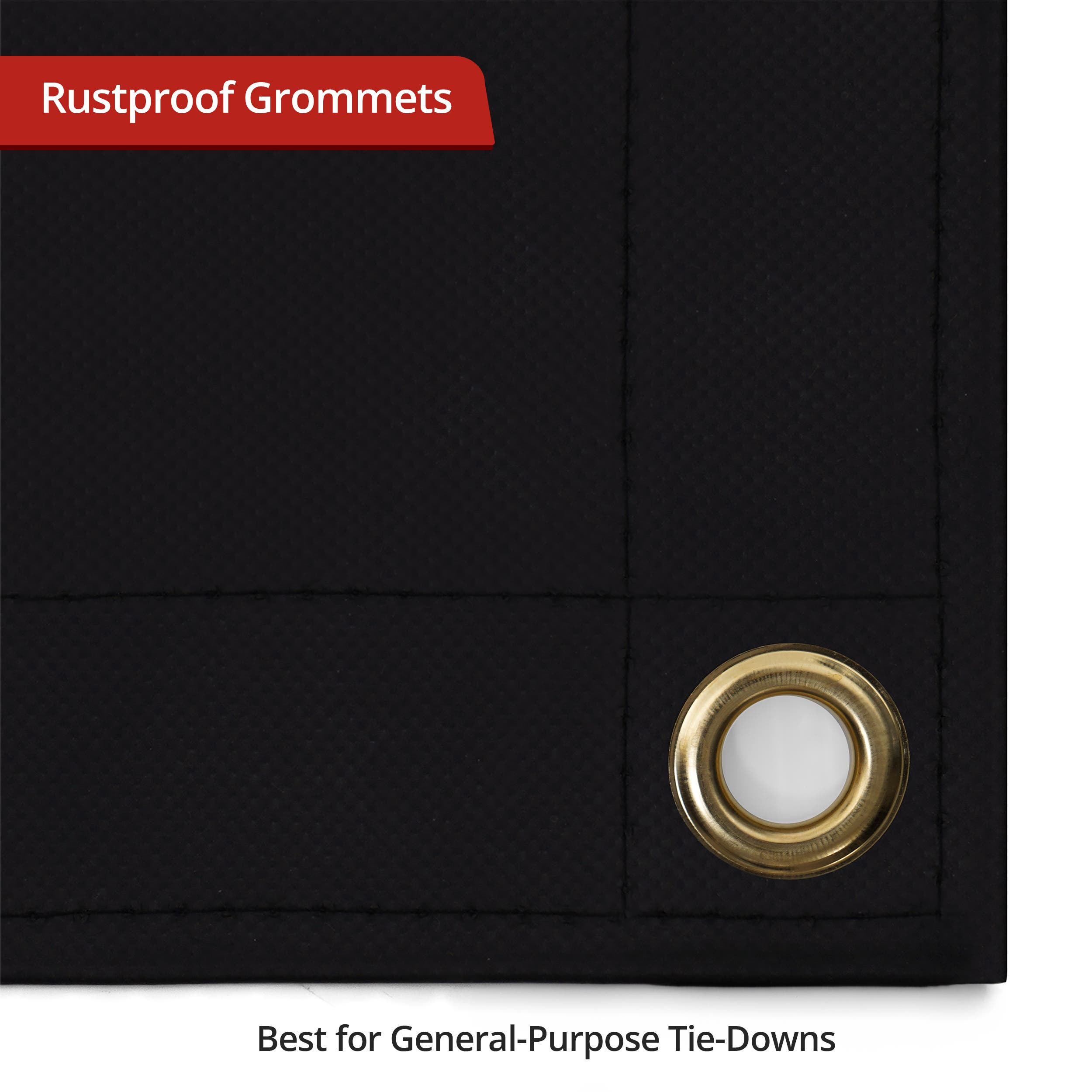 Custom Heavy Duty Vinyl Tarp - Black