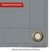 Custom Heavy Duty Vinyl Tarp - Gray