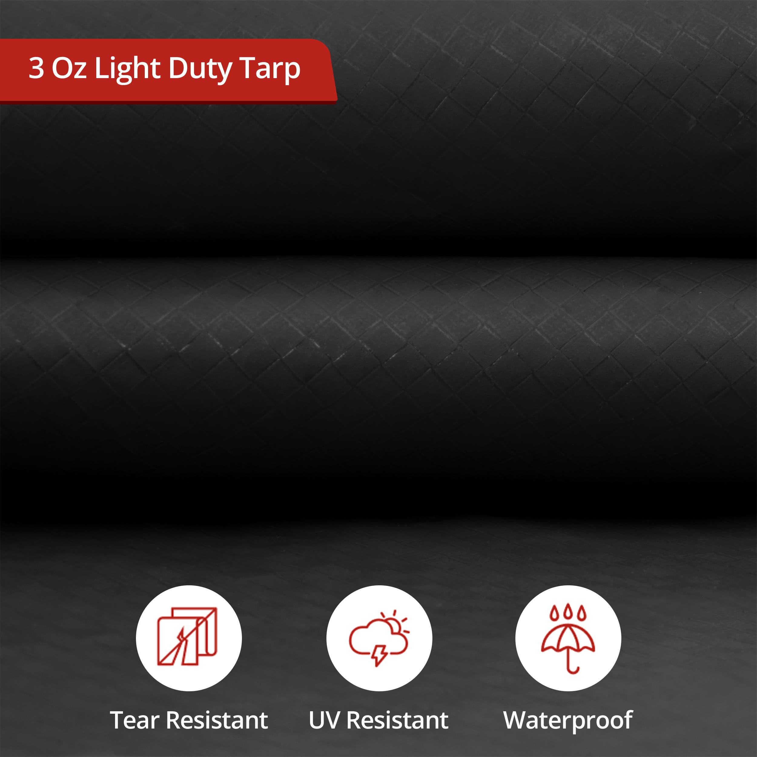Custom Light Duty Poly Tarp - Round
