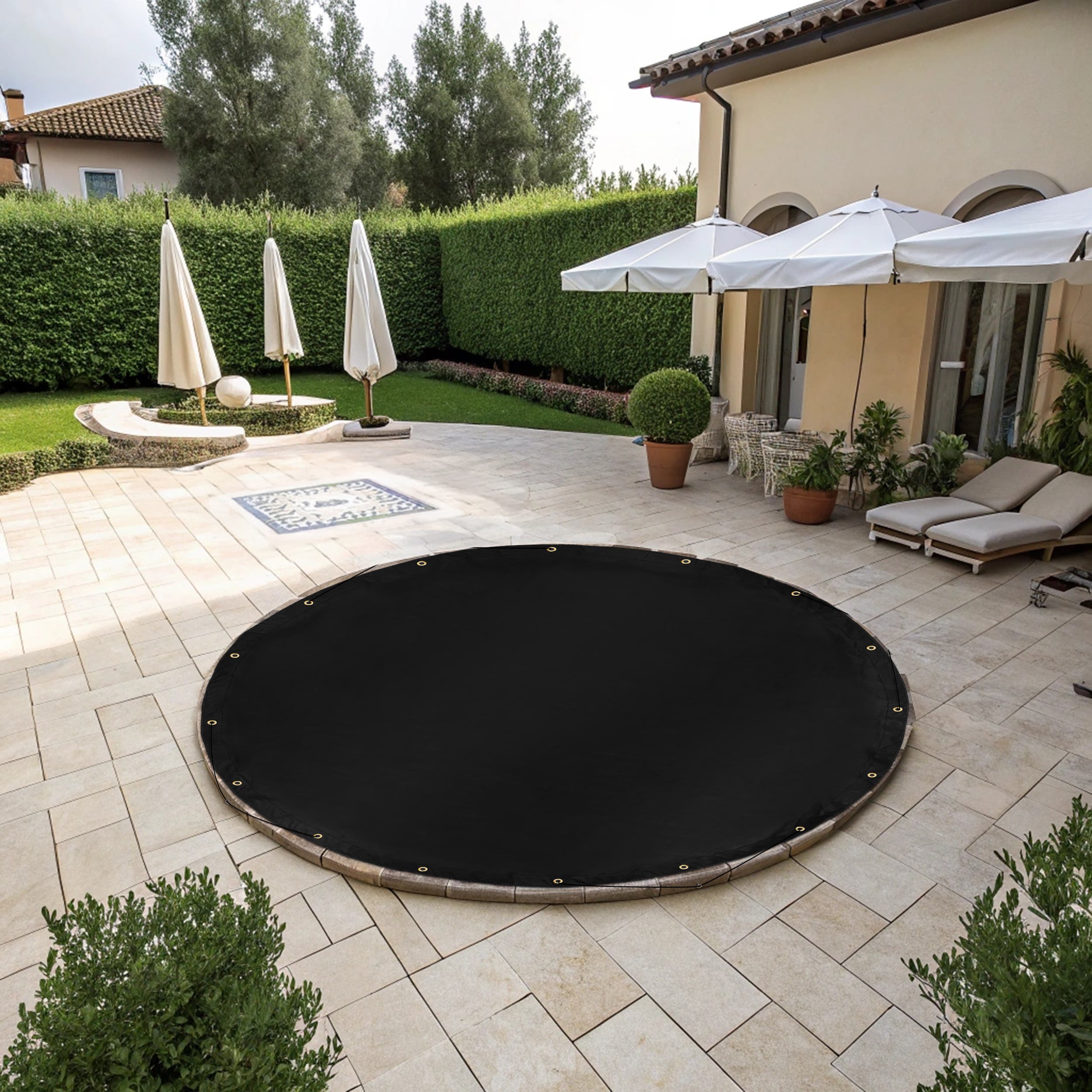 Custom Light Duty Poly Tarp - Round