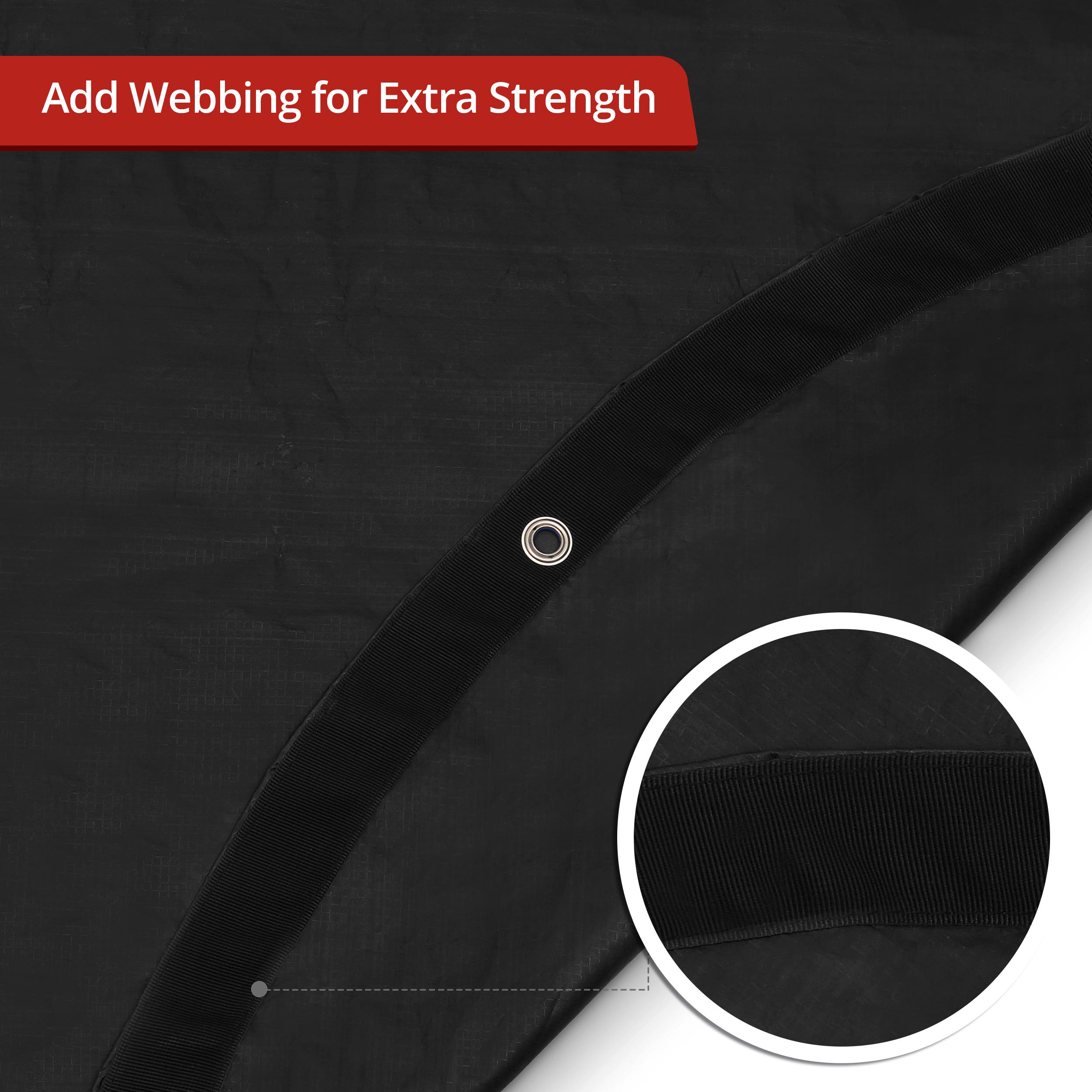 Custom Light Duty Poly Tarp - Round