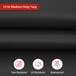 Custom Medium Duty Vinyl Tarps - Black