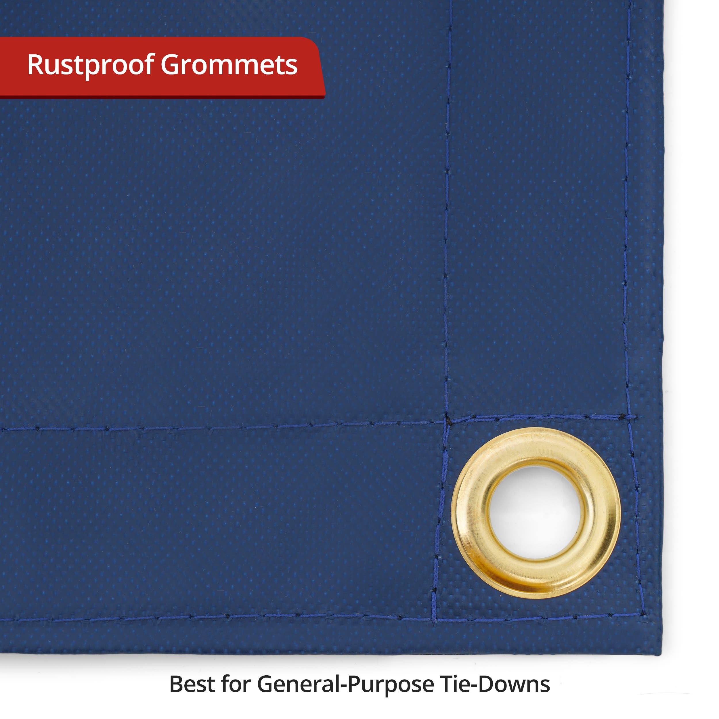Custom Medium Duty Vinyl Tarp - Blue