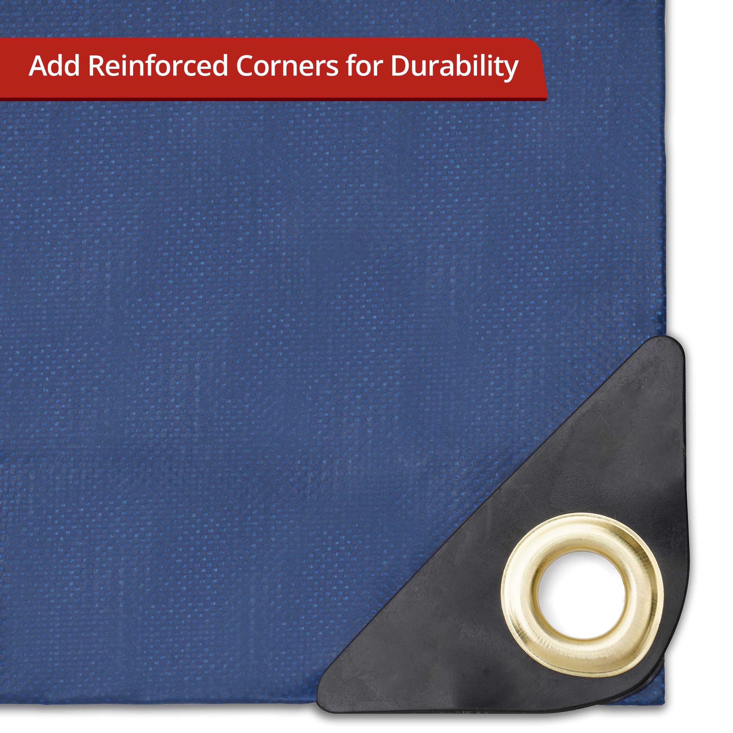 Custom Medium Duty Vinyl Tarp - Blue