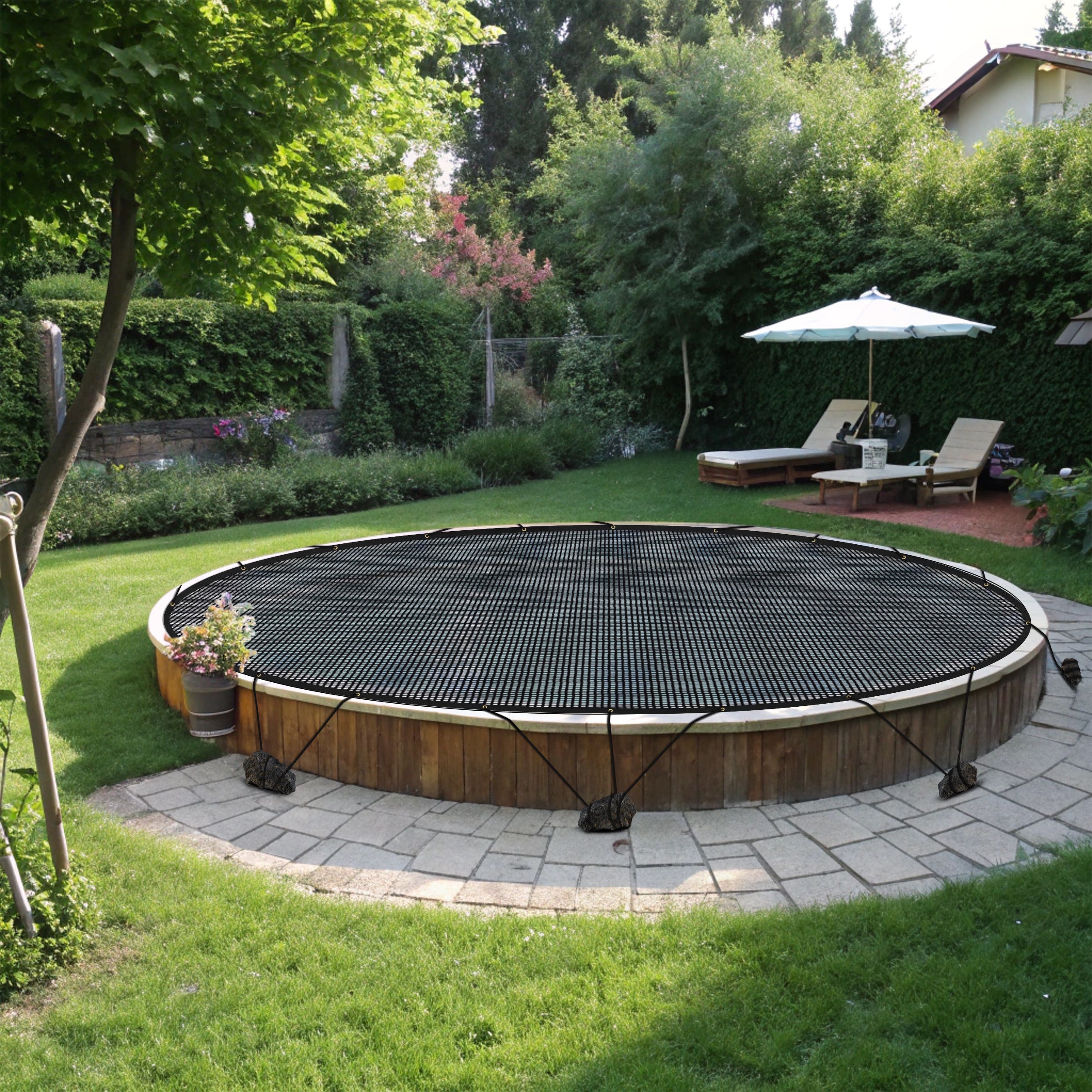 Buy 50% Shade Custom Round Mesh Tarps | Tarps&All AU
