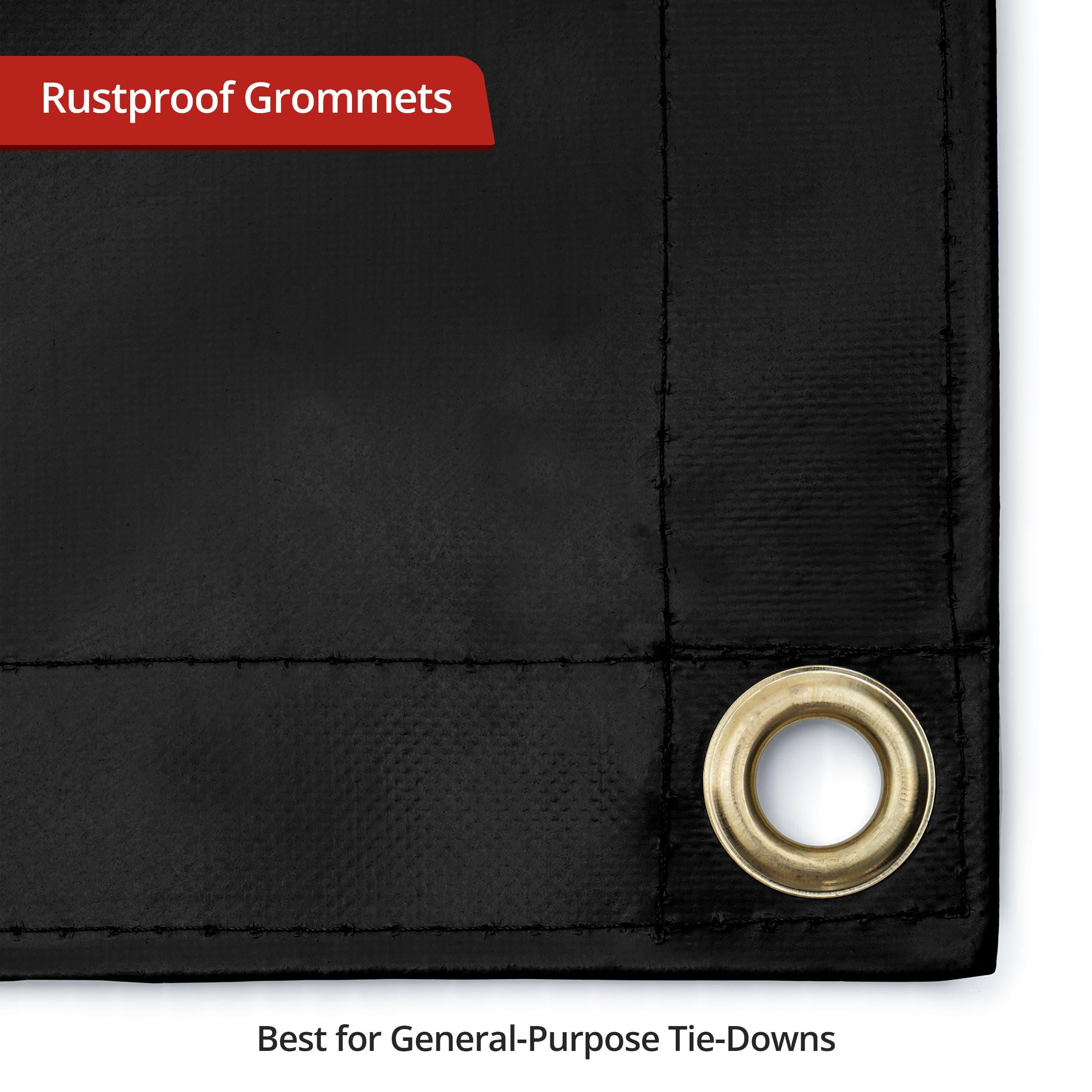 Custom Super Heavy Duty Vinyl Tarp - Black