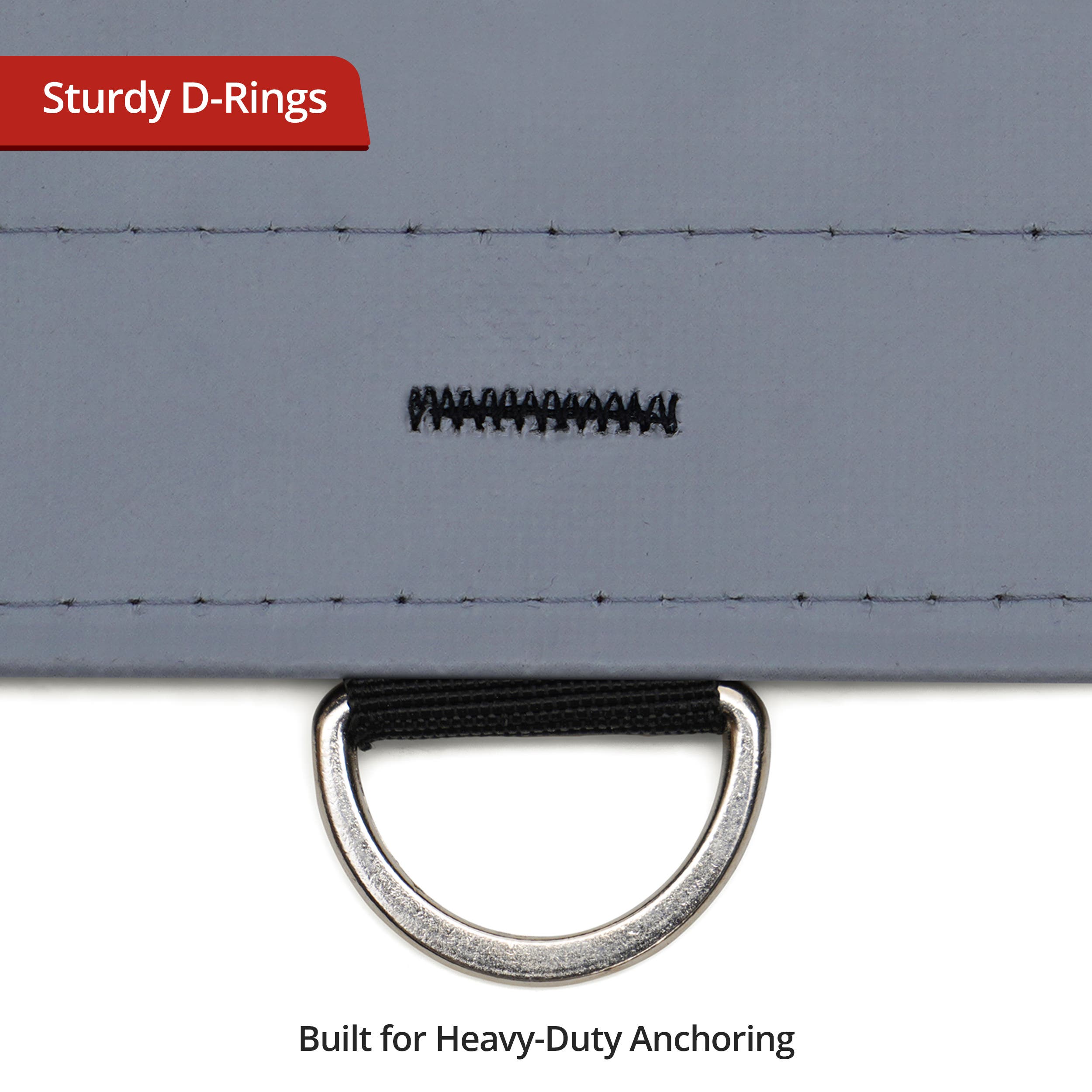 Custom Super Heavy Duty Vinyl Tarp - Gray