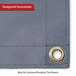 Custom Super Heavy Duty Vinyl Tarp - Gray