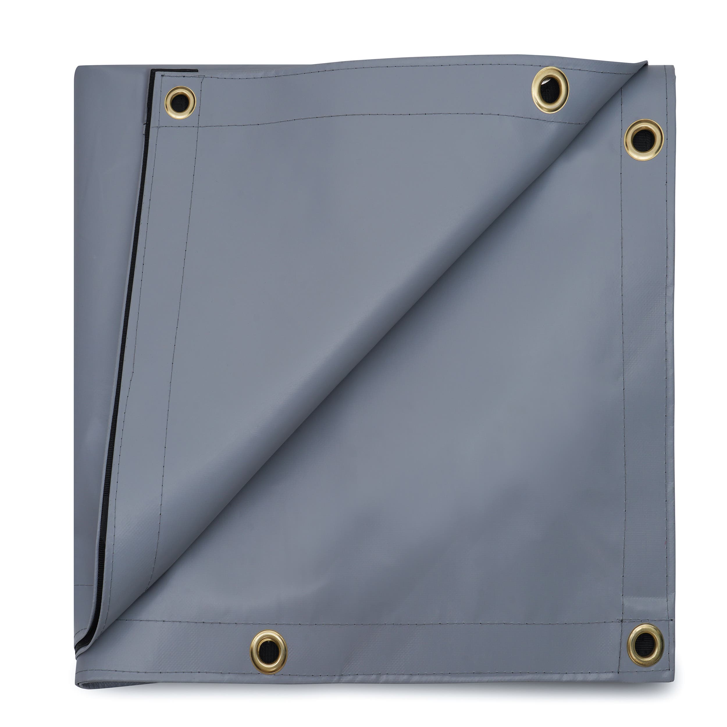 Custom Super Heavy Duty Vinyl Tarp - Gray