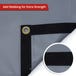 Custom Super Heavy Duty Vinyl Tarp - Gray