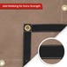 Water Resistant Canvas Tarp - Mustard Tan