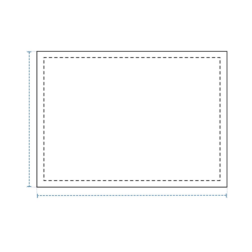 Baseball Weighted Mound Tarp - Rectangle / Square