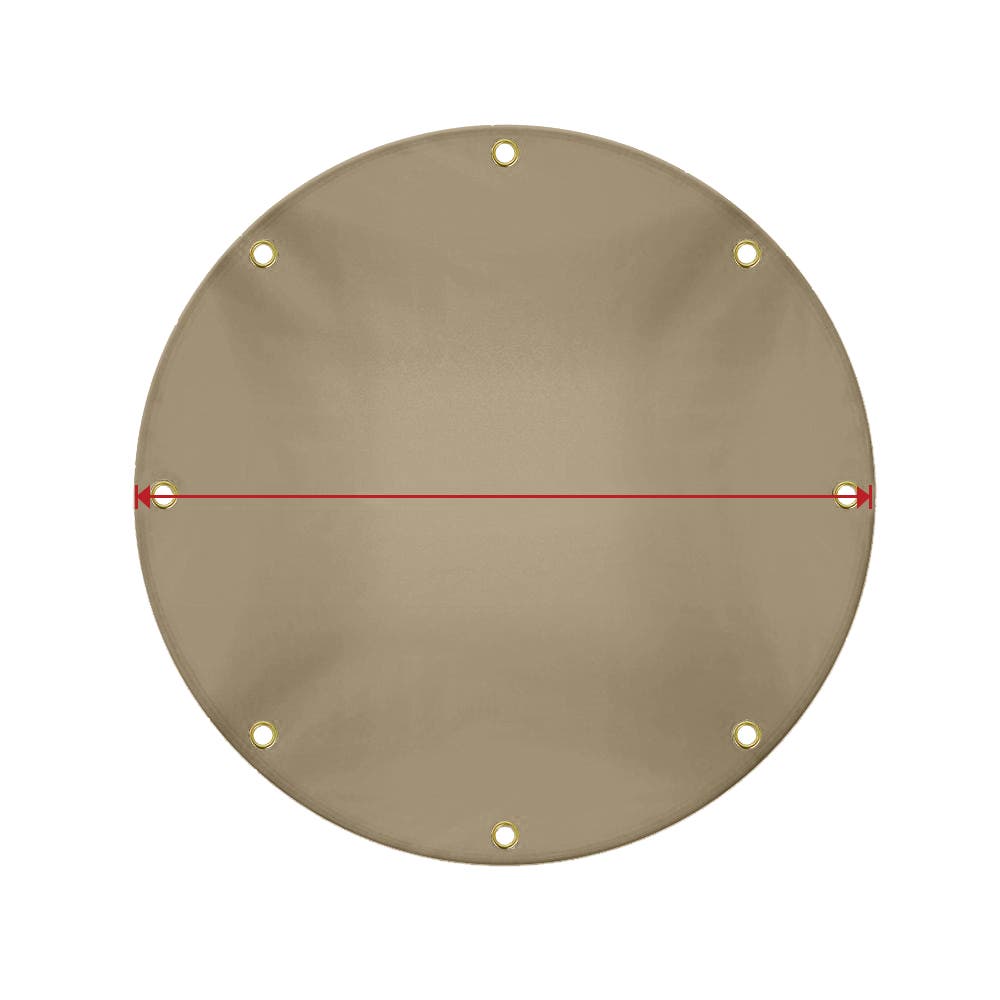 Custom Medium Duty Vinyl Tarp - Round