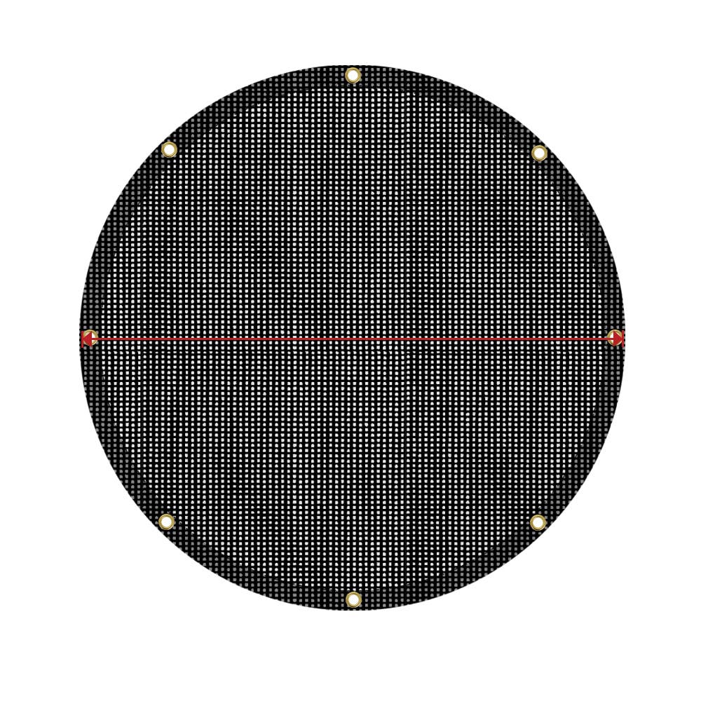 Custom Round Mesh Tarp - 50% Shade