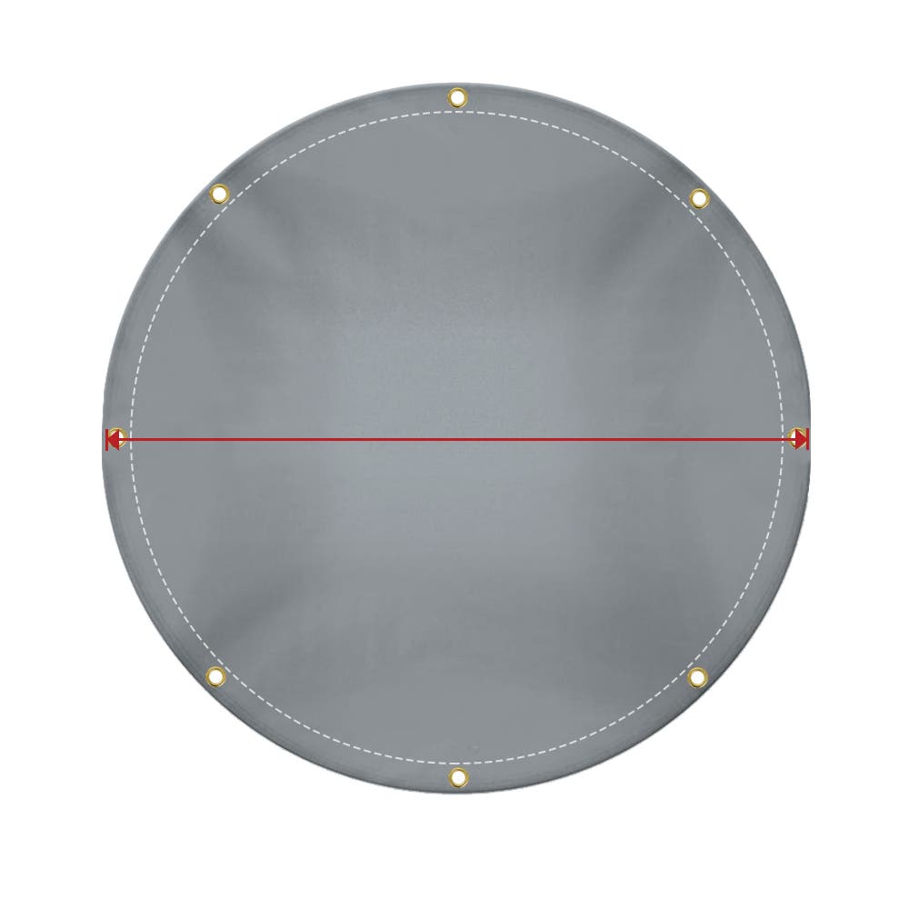 Custom Heavy Duty Vinyl Tarp -Round