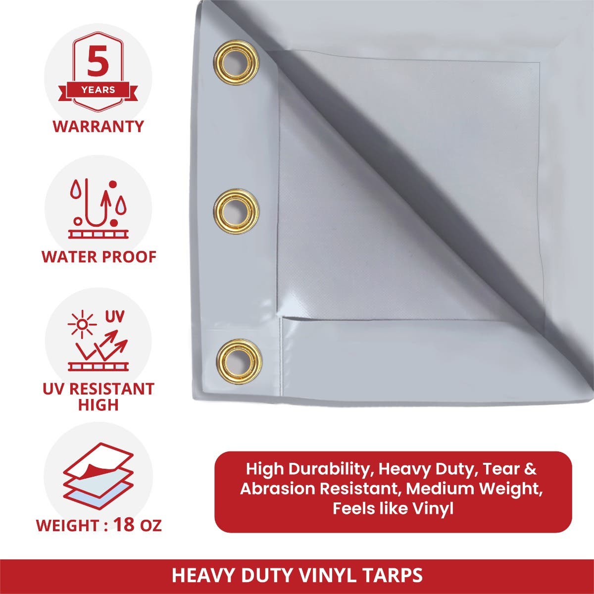 Baseball Weighted Mound Tarp - Rectangle / Square