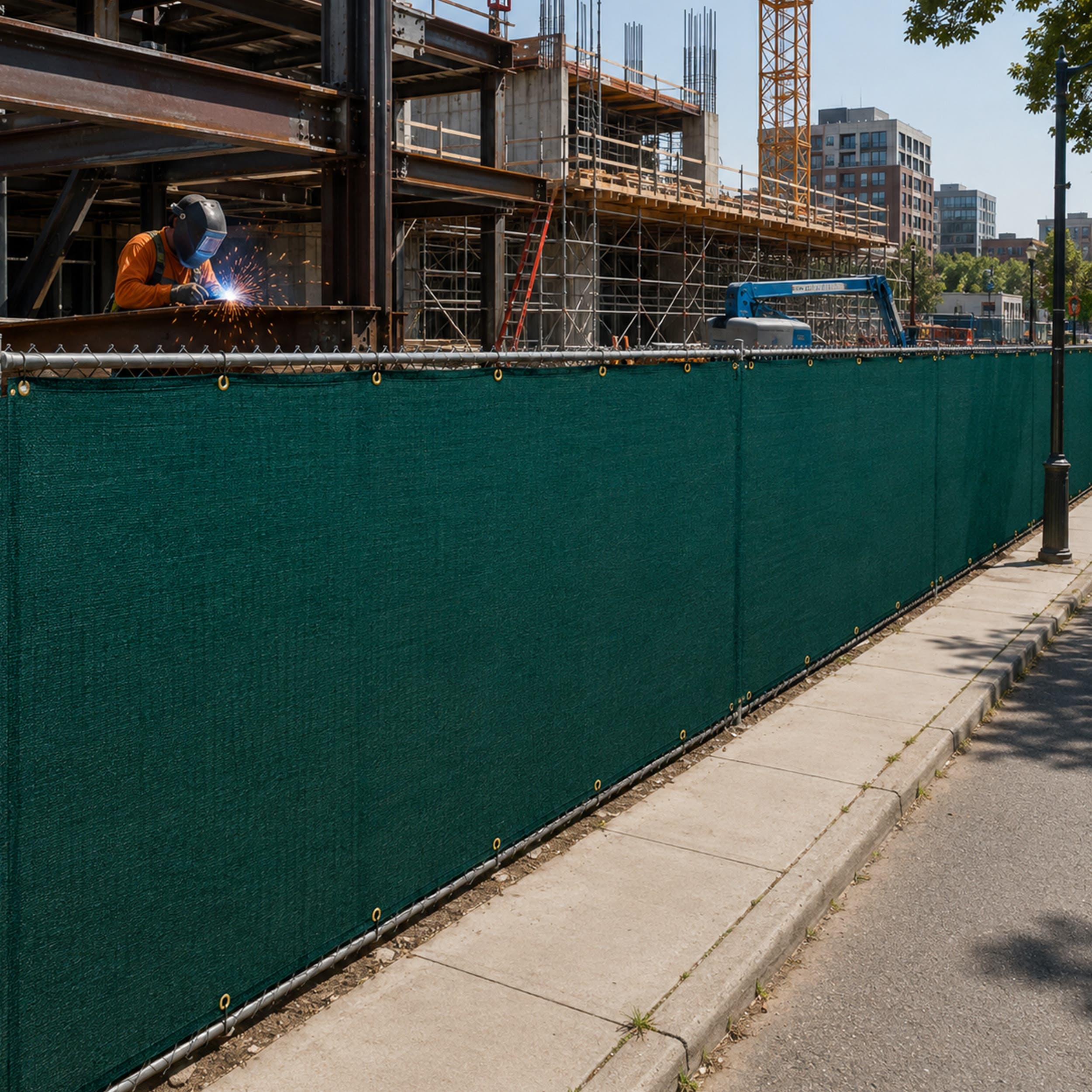 90% Premium Fence Privacy Screen - Green