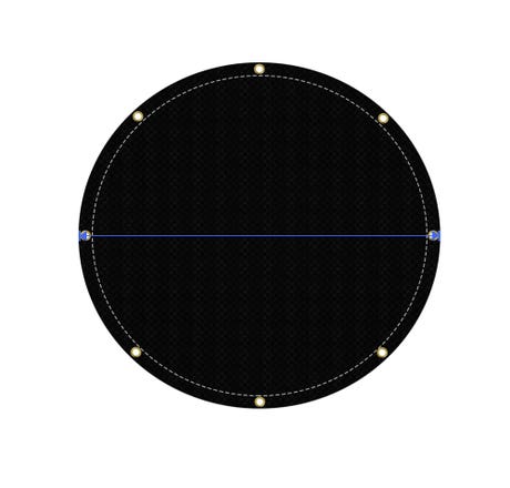 Custom Light Duty Poly Tarp - Round