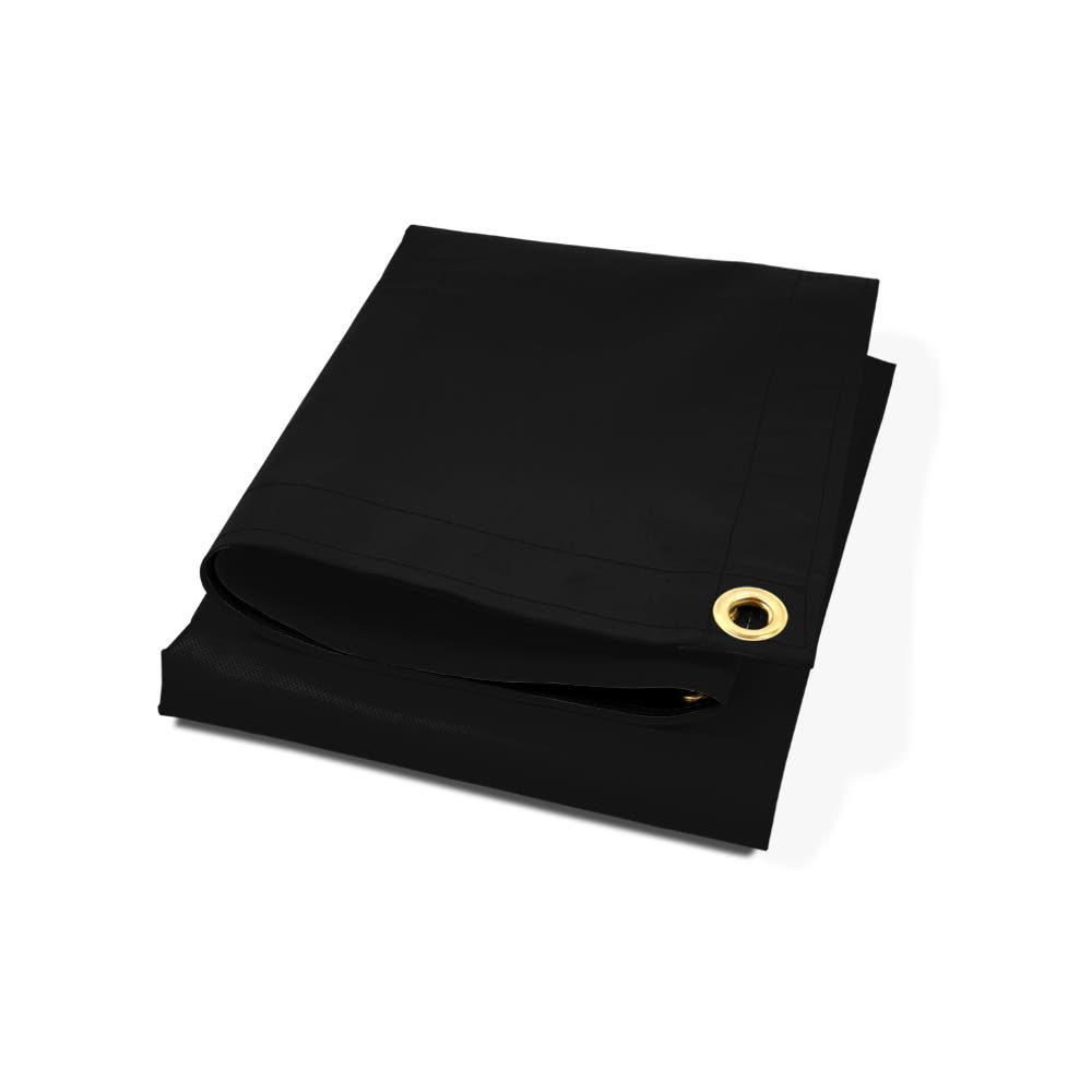 Custom Medium Duty Vinyl Tarps - Black
