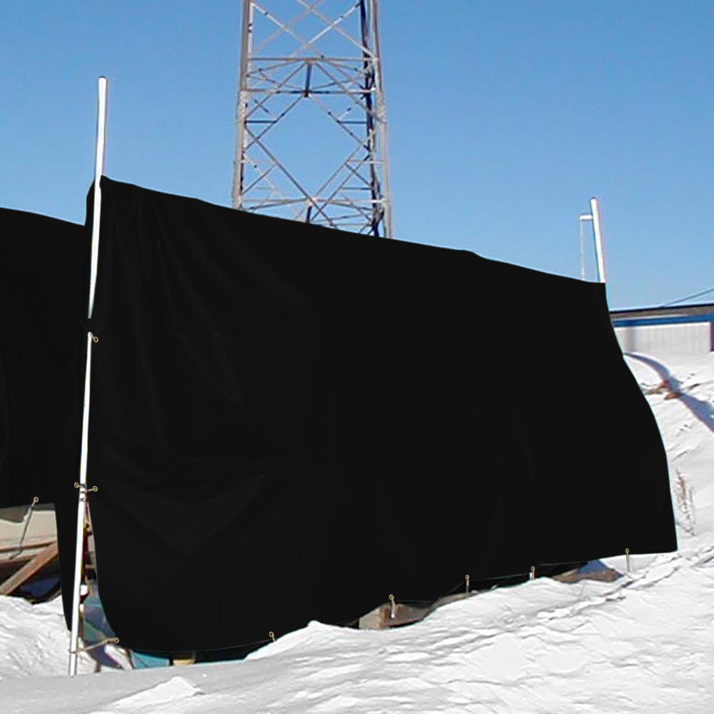 Custom Medium Duty Vinyl Tarps - Black