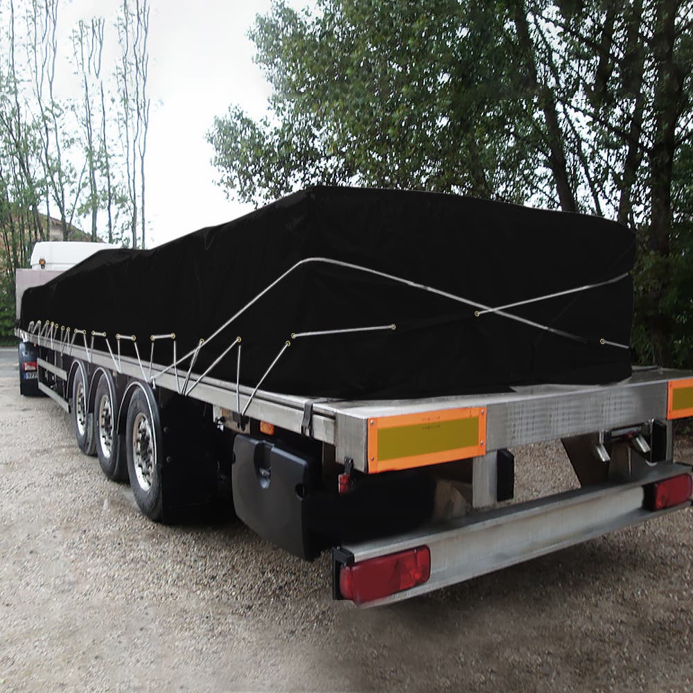 Custom Medium Duty Vinyl Tarps - Black